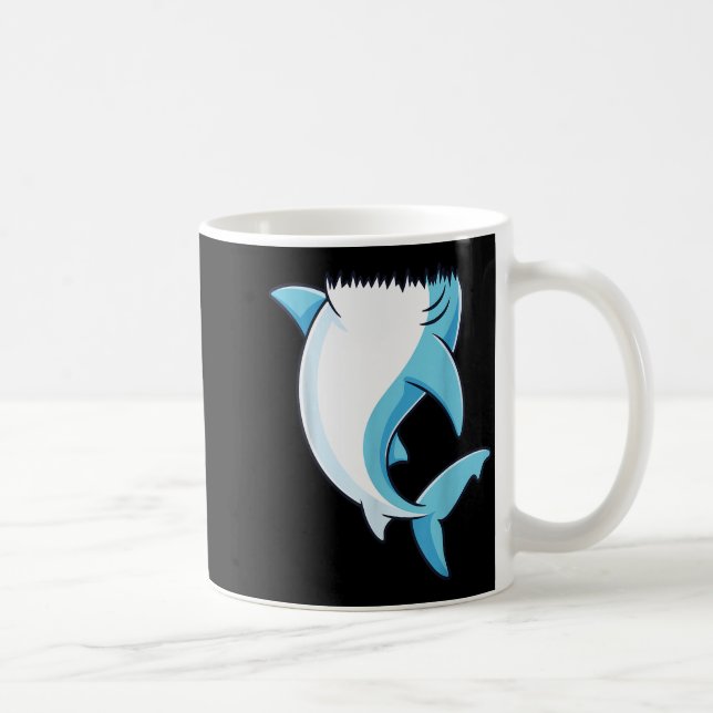 Shark Shirt Adult Kids Men Women Shark Costume  Coffee Mug (Right)