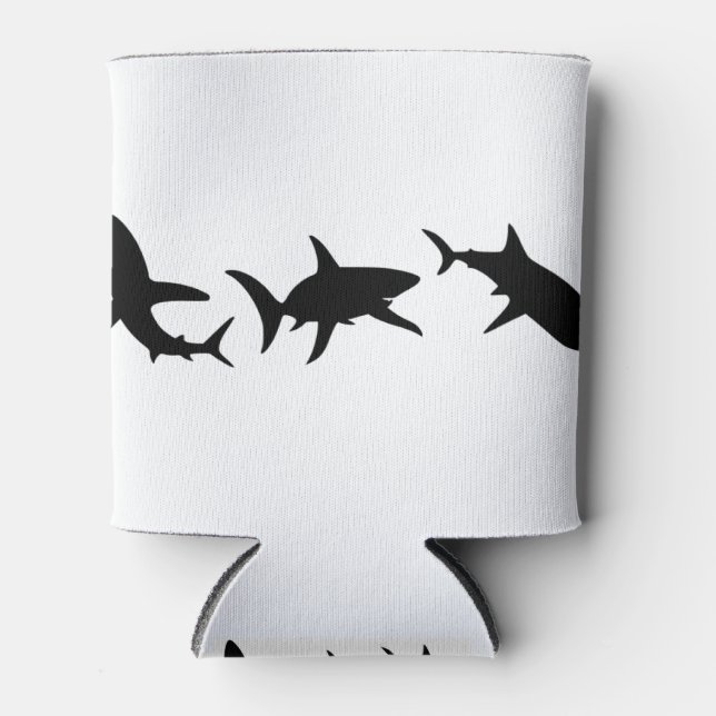 Shark Silhouette Can Cooler (Front)