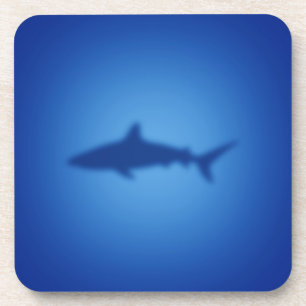 Shark silhouette coaster