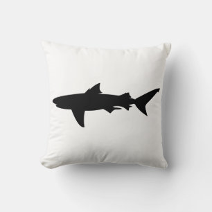 Shark silhouette cushion