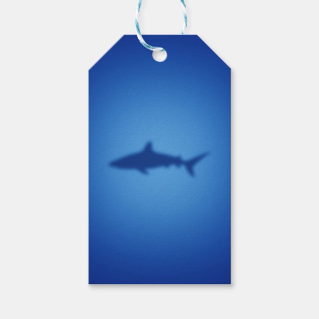 Shark silhouette gift tags (Front)