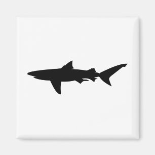 Shark silhouette magnet