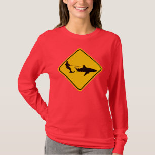 Shark Skiing T-Shirt