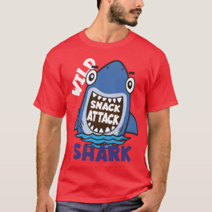 Shark Snack Attack Funny Animals funny T-Shirt