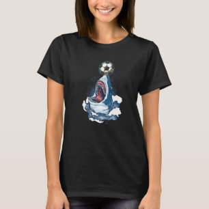 Shark Soccer   Cute Animal  Sports  Boys T-Shirt