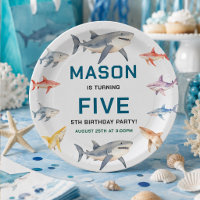 Shark Splash 5th Birthday Party | Cute Ocean Kids