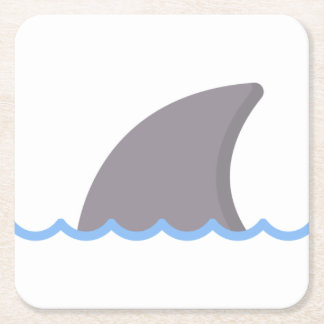 shark square paper coaster