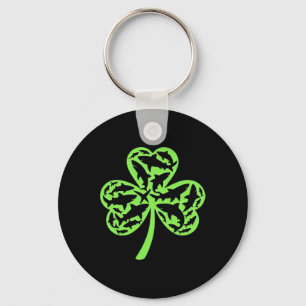 Shark St Patricks Day Boys Kids St Pats Sharks Key Ring