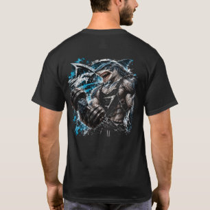Shark Strength – Muscular Shark Bodybuilder Gym T- T-Shirt