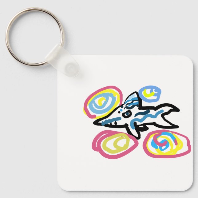 Shark  summer  key ring (Front)