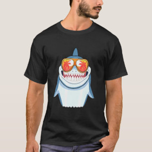 Shark Sunglasses Beach Summer Pool Party Sharks T-Shirt