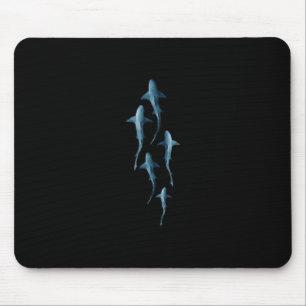 Shark - Swimming Sharks Cute Funny Gift Mouse Pad
