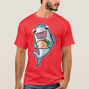 Shark Taco Kawaii Neko Anime Meican food  T-Shirt