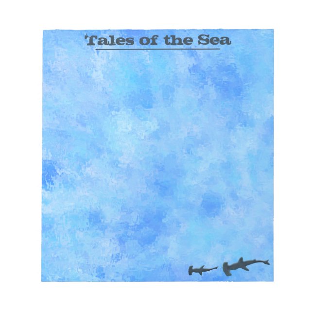 Shark Tales of the Sea Notepad (Front)