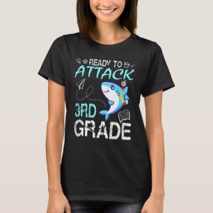 Shark Teacher Student Back School Ready To Attack T-Shirt