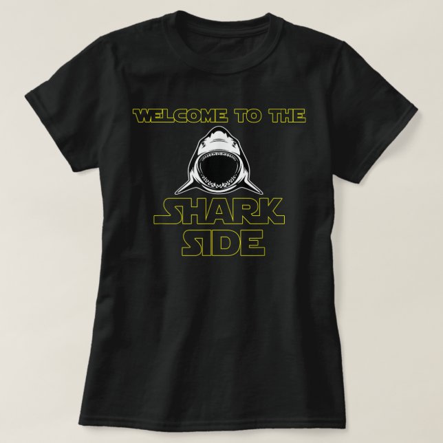 Shark Tee Shirt Men will Love, Welcome to the Shar (Design Front)