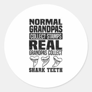 Shark Teeth Collector Gifts   Shark Tooth Hobby Classic Round Sticker