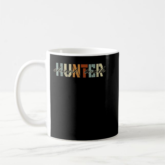 Shark Teeth Hunter Fossil Collector Paleontologist Coffee Mug (Left)