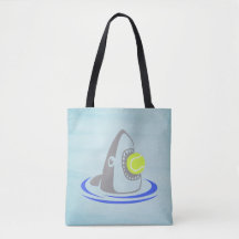 Shark Tennis Tote Bag