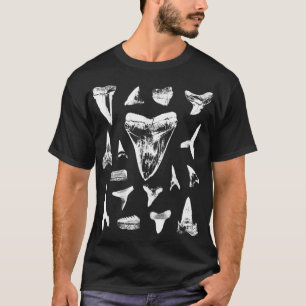 Shark th Fossil Collector Tooth Hunter Geology Fos T-Shirt