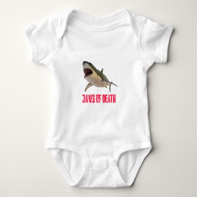 Shark the king of ocean 2. baby bodysuit (Front)