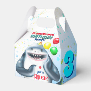 Shark Theme Kids Birthday Favour Box