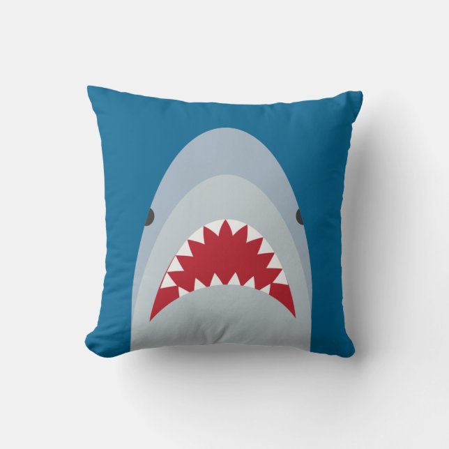 Shark Throw Pillow (Front)