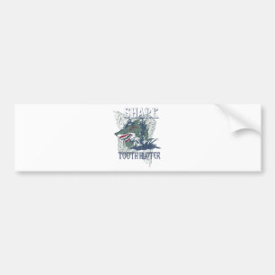 SHARK TOOH HUNTER BUMPER STICKER