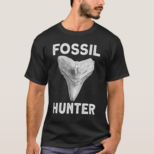 Shark Tooth Fossil Hunter T-Shirt (Front)