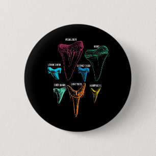 Shark Tooth Hunting - Crazy Shark Gifts 6 Cm Round Badge