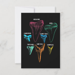 Shark Tooth Hunting - Crazy Shark Gifts RSVP Card