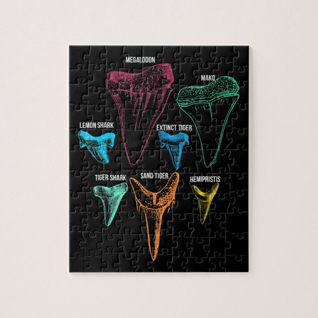 Shark Tooth Hunting Identity Key Jigsaw Puzzle (Vertical)