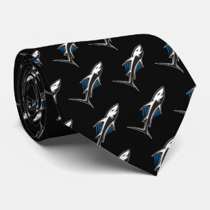 Shark Tribal Icon 1 Pattern Tie