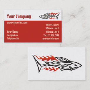 Shark Tribal Icon 2 Business Card