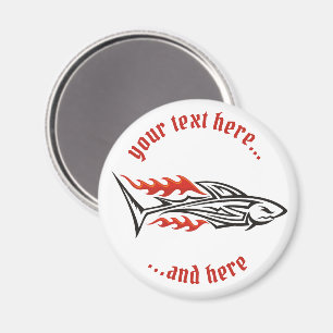 Shark Tribal Icon 2 Magnet