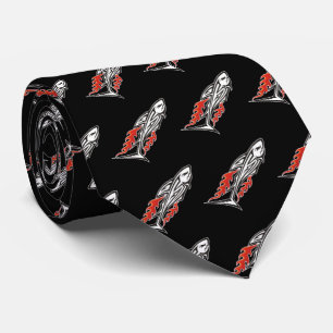 Shark Tribal Icon 2 Pattern Tie