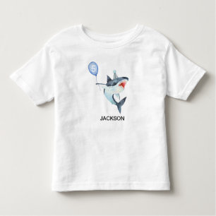 Shark Tshirt - Editable Number - Birthday Tee