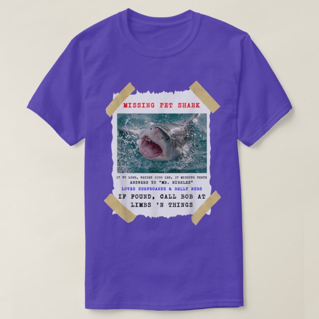 Shark Tshirt, Funny Shark Shirt, Shark Lover Gift, T-Shirt (Design Front)