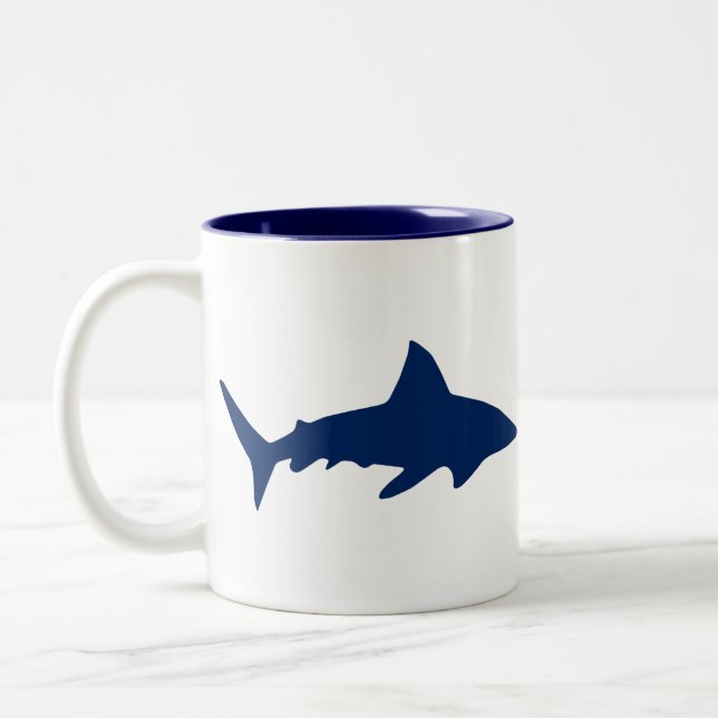 Shark Two-Tone Coffee Mug (Left)
