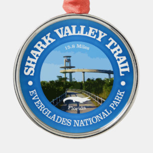 Shark Valley (cycling c) Metal Ornament