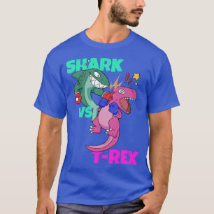 Shark vs Dinosaur T re Boing Gloves for Kids Boys T-Shirt