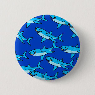 Shark Wallpaper 6 Cm Round Badge