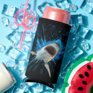 SHARK WATER SPLASH OCEAN SELTZER CAN COOLER