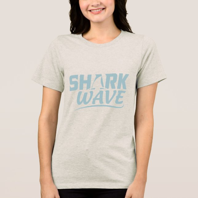 SHARK WAVE Tri-Blend SHIRT (Front)