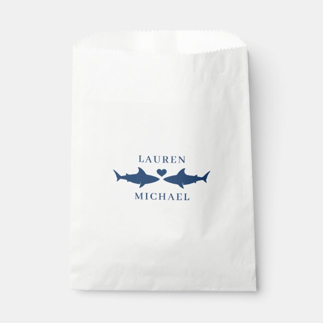 Shark Wedding  Favour Bag (Front)