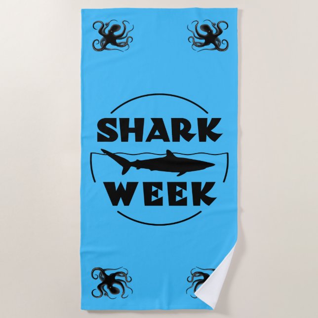 Shark Week Beach Towel (Front)