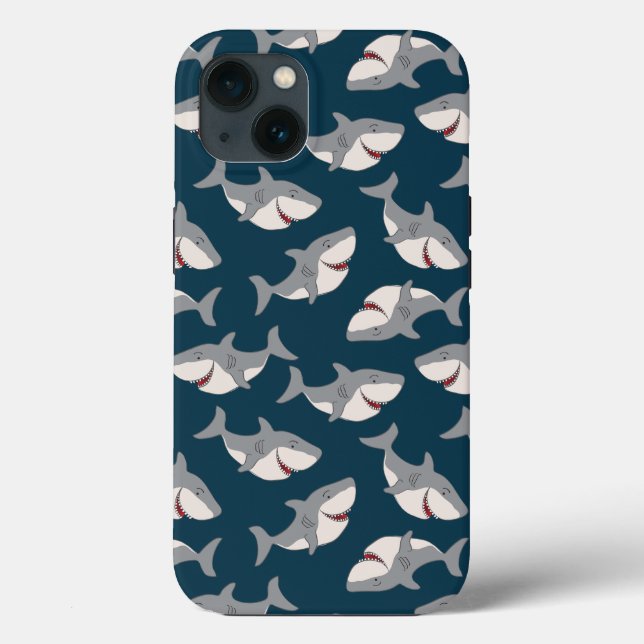 Shark Week Pattern Iphone Case Cover (Back)