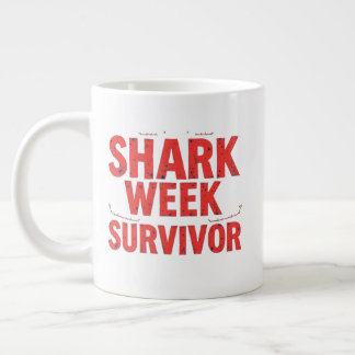 Shark Week Survivor Large Coffee Mug