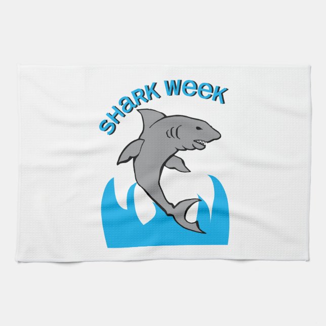 Shark Week Tea Towel (Horizontal)