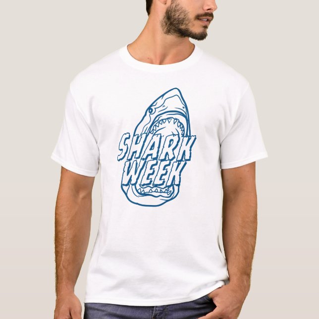 Shark Week - With a hungry shark T-Shirt (Front)